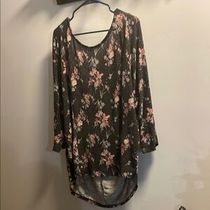 Harley-Davidson Floral Black Top